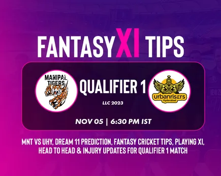 MNT vs UHY Dream11 Prediction, LLC 2023, Qualifier 1: Manipal Tigers vs Urbanrisers Hyderabad playing XI, fantasy team today's, and squads