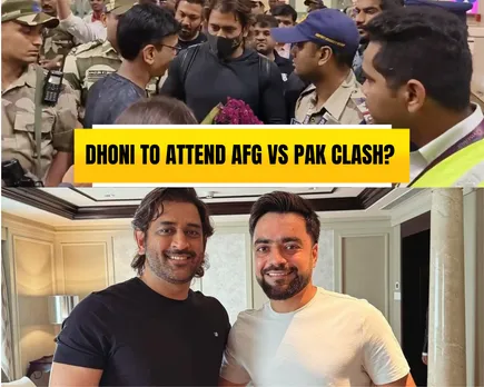 WATCH: MS Dhoni lands in Chennai, takes picture with Rashid Khan ahead of Afghanistan vs Pakistan 2023 ODI World Cup match