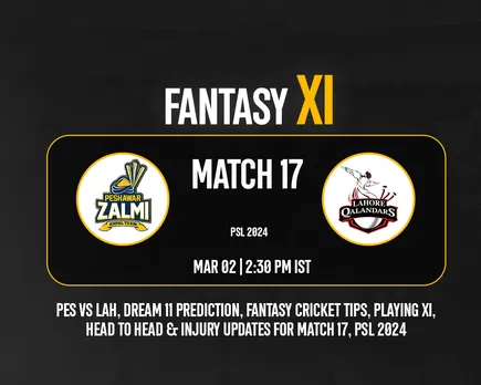 PES vs LAH Dream 11 Prediction, Fantasy Cricket Tips, Playing XI for PSL 2024, Match 17