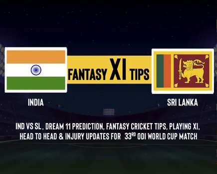IND vs SL Dream11 Prediction, ODI World Cup 2023, Match 33: India vs Sri Lanka playing XI, fantasy team, and squads