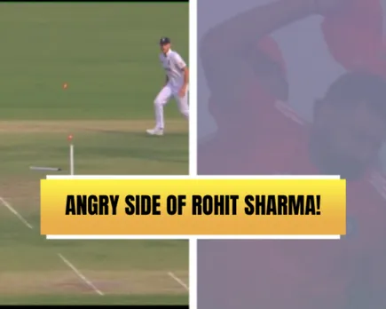 WATCH: Rohit Sharma throws his cap in disgust as Sarfaraz Khan suffers unfortunate run out on Test debut