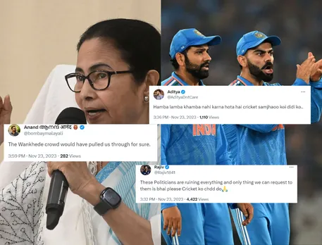 'Cricket samjhaoo koi didi ko' - Fans react as West Bengal CM Mamata Banerjee takes dig at PM Narendra Modi and BJP over India's ODI World Cup final defeat