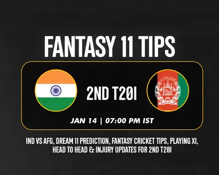 IND vs AFG Dream11 Prediction 2nd T20I: India vs Afghanistan Playing XI, fantasy teams and squads