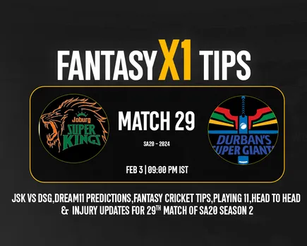 JSK vs DSG Dream11 Prediction, Fantasy Cricket Tips, Playing XI for T20 SA 2024, Match 29
