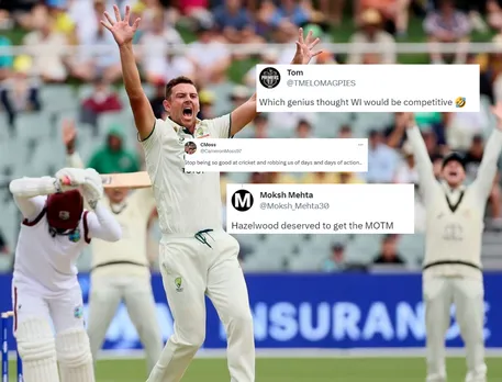 'What a way to kick off' - Fans react as Australia thrash West Indies by 10 wickets in first Test