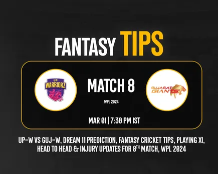 UP-W vs GUJ-W Dream11 Prediction, WPL 2024, 8th Match: UP Warriorz vs Gujarat Giants playing XI, fantasy team today's, and squads