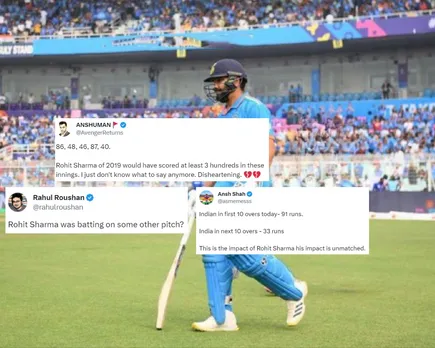 ‘Rohit Sharma was batting on some other pitch’ – Fans react to Rohit Sharma’s blistering start vs South Africa
