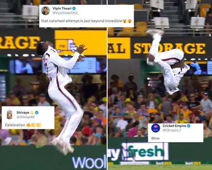 'Gajab celebration hai' - Fans react as Kevin Sinclair does Cartwheel celebration after taking his first Test wicket