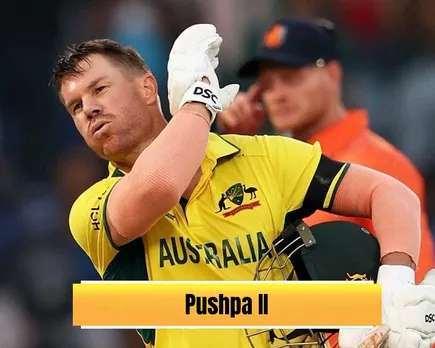 WATCH: David Warner re-creates Pushpa moment after scoring his century vs Netherlands in ODI World Cup 2023