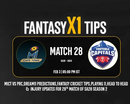 MICT vs PRC Dream11 Prediction, Fantasy Cricket Tips, Playing XI for T20 SA20 2024, Match 28
