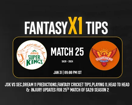 JSK vs SUNE Dream11 Prediction, Fantasy Cricket Tips, Playing XI for T20 SA 2023, Match 25