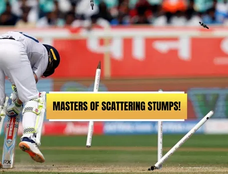 Scattered stumps on a pace delivery (Source: X)