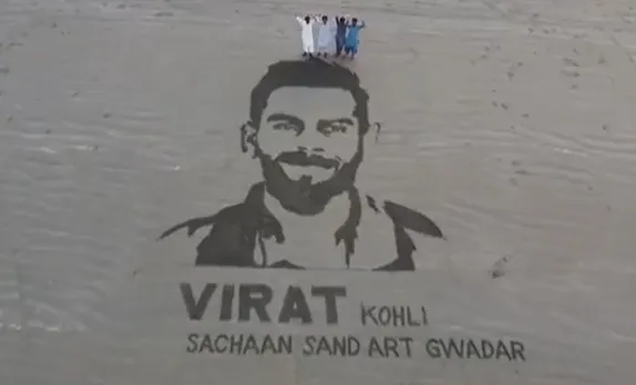 WATCH: Virat Kohli’s Beautiful Sand Art in Pakistan Leaves Fans Spellbound