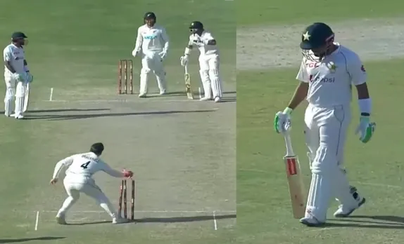 WATCH: Babar Azam involved in bizarre run out after confusion with Imam ul Haq