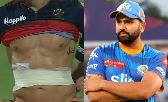‘Sharam nahi aati tujhe Vadapav?’ - Fans troll Rohit Sharma with funny memes as viral image of Faf du Plessis shirtless from RCB vs CSK clash in IPL 2023 surfaces