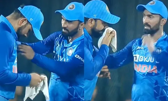 WATCH: Rohit Sharma keeps giving instructions even with a bleeding nose, video goes viral