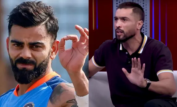 Virat Kohli and Mohammad Amir