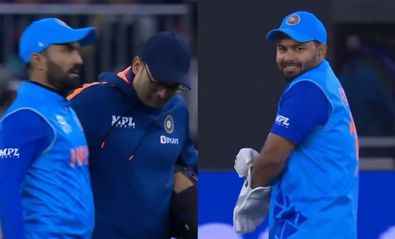 Rishabh Pant replacing Dinesh Karthik mid-game leaves fans puzzled, Here's why he donned the gloves