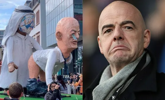 ‘Yeh sab kya dekhna pad raha hai’ - Fans go crazy after image of FIFA President Gianni Infantino’s controversial statue in Germany goes viral