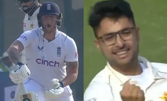 WATCH: Abrar Ahmed sends off Ben Stokes with a magical delivery, England skipper's reaction goes viral