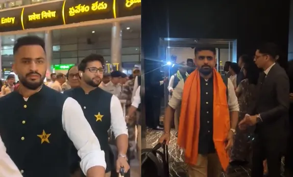 WATCH: Pakistan Cricket Team receives warm welcome as they arrives in Hyderabad ahead of 2023 World Cup