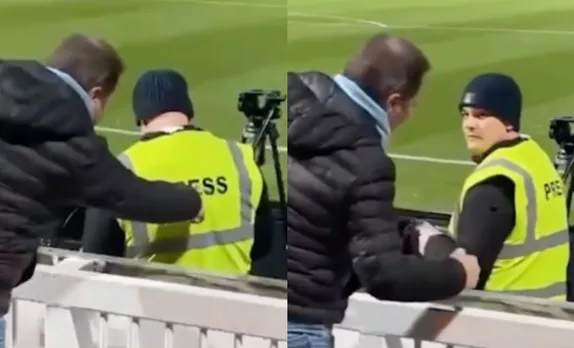 Hilarious video of Manchester City fan pressing the 'press' goes viral