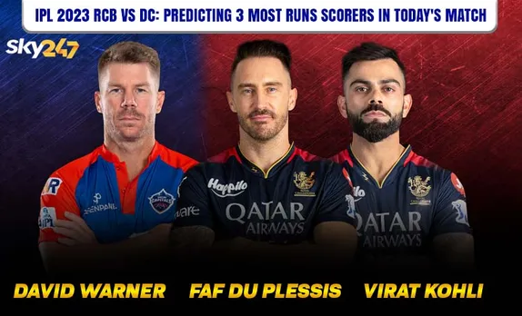 IPL 2023: Predicting 3 Most Run Scorers in Today's RCB vs DC Match
