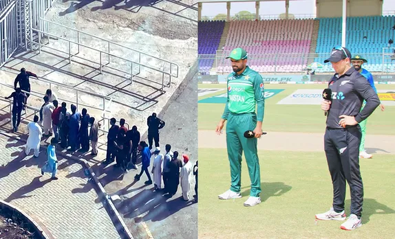 'Isse zyada log to JCB ki Khudaai dekhne aate hai' - Fans brutally troll PCB as 3rd ODI between Pakistan and New Zealand witness almost empty stadium