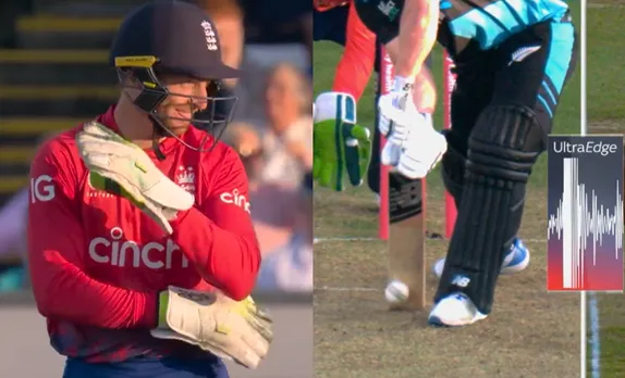 ‘Blind Cricketers bhi aisa Review Nahi Lete’ - Fans react to viral video of Jos Buttler's bizarre DRS call against New Zealand in 1st T20I