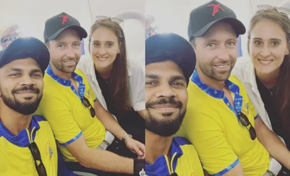 ‘Murali Vijay ki story pata hai na Conway ko?’ - Fans react to viral selfie of Ruturaj Gaikwad with Devon Conway and his wife ahead of RR clash in IPL 2023