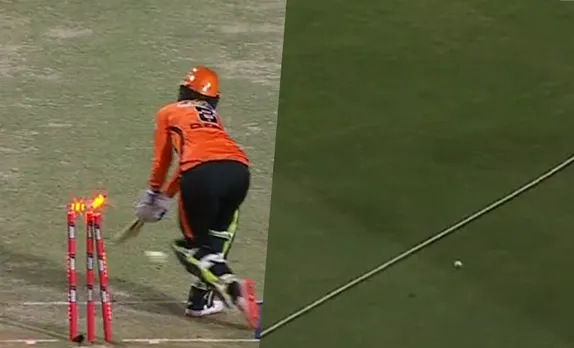 WATCH: Free hit goes for boundary after hitting stumps in WBBL match between Melbourne and Perth
