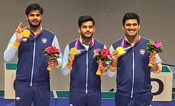 'Congratulations Team Bharat' - Fans react as India win their first Gold Medal in Men's 10m Air Rifle Team event at Asian Games 2023