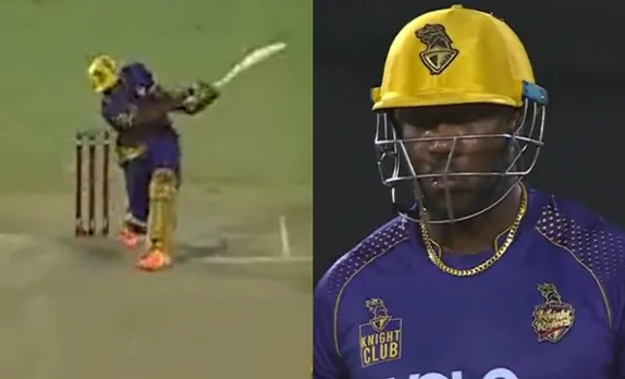 Watch: Andre Russell hits 108-m six against SFU's Haris Rauf in MLC 2023