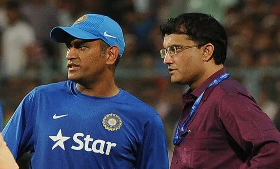 MS Dhoni and Sourav Ganguly