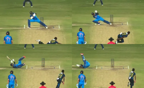 Watch: Suryakumar Yadav loses balance, falls on the pitch, but still hits a six over short fine leg
