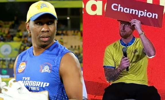 ‘Yeh sab karne ka 16 Crore mil raha hai isko’ - Fans react to viral video of Ben Stokes trolling Dwayne Bravo with CSK teammates in event during IPL 2023