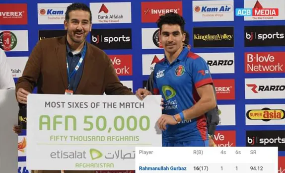 'Andho mei kanaa raja' - Fans go beserk as Rahmanullah Gurbaz awarded 'most sixes' title despite hitting just one six in first T20I against Pakistan