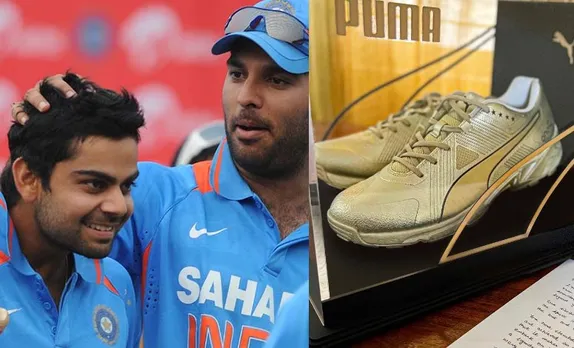 Virat Kohli posts adorable note for Yuvraj Singh after former cricketer gifts golden boots to India batter