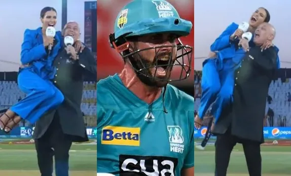 ‘Yeh sasta Johnny Sins ka aisi ki taisi’ - Memes over Ben Cutting galore as image of Danny Morrison picking up his wife on his lap during PSL 8 goes viral