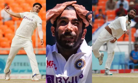 ‘Bumrah ke career sankat mein hai’ - Fans react as Shubman Gill and Cheteshwar Pujara bowl against Australia in Ahmedabad Test