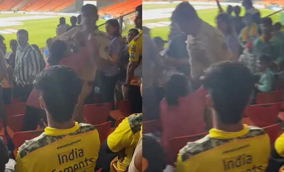 ‘Ye toh Jail jayegi’ - Fans react to viral video of woman pushing Policeman at Narendra Modi Stadium before GT vs CSK IPL 2023 Final