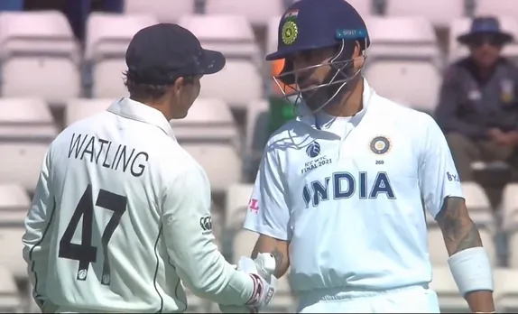 Kohli's gesture for BJ Watling on his last day in Tests wins internet
