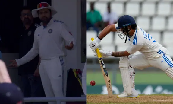 Ishan Kishan opens his Test account on 20th delivery, frustrates Rohit Sharma as image goes viral