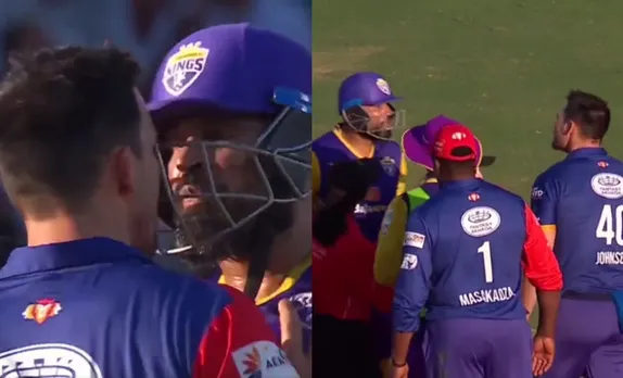 WATCH: Yusuf Pathan and Mitchell Johnson involved in a heated argument, video goes viral