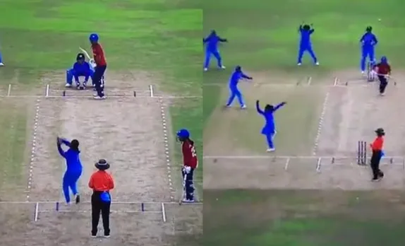 WATCH: Harmanpreet Kaur sets an umbrella field for Rajeshwari Gayakwad's hat-trick ball, video goes viral