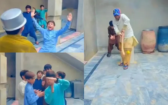 WATCH: Pakistani kids recreate Decision Review System at home, video goes viral