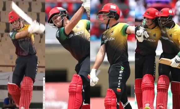 Watch: Caribbean Premier League 2022: Dewald Brevis on fire as he hammers five sixes in a row