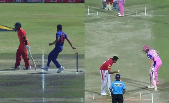 'Ashwin would be disappointed'- Twitter abuzz as Deepak Chahar attempts to 'Mankad' in the third ODI between India and Zimbabwe
