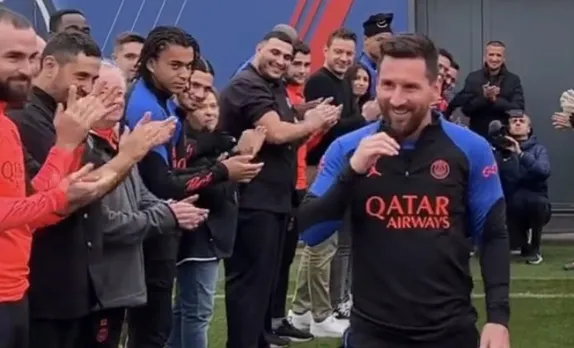 'Mbappe’s brother is planning his revenge' - Fans react as Kylian Mbapppe's young brother Ethan spotted during Lionel Messi's guard of honour
