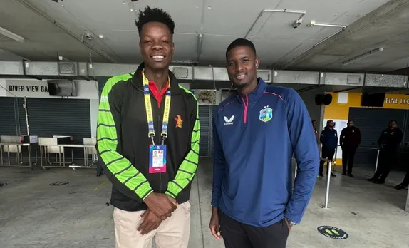 'Wow! how tall is he?' - Blessing Muzarabani, Jason Holder break internet as they pose for pic together
